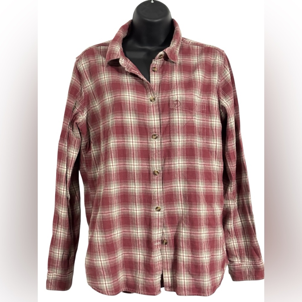 Fjallraven Ovik Red Plaid Button-Up Shirt